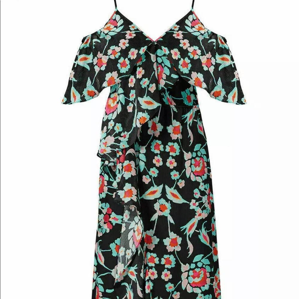 Gently used Tanya Taylor cold shoulder dress sz 8